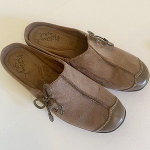 Natural Soul Suede Slip Ons Size 7.5 M